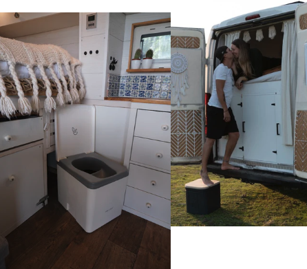Nature Loo Mini installed in campervan